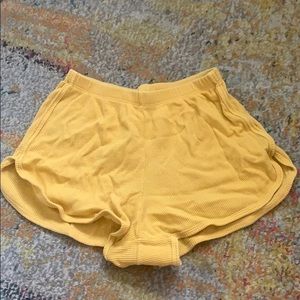 Brandy Melville Yellow Shorts
